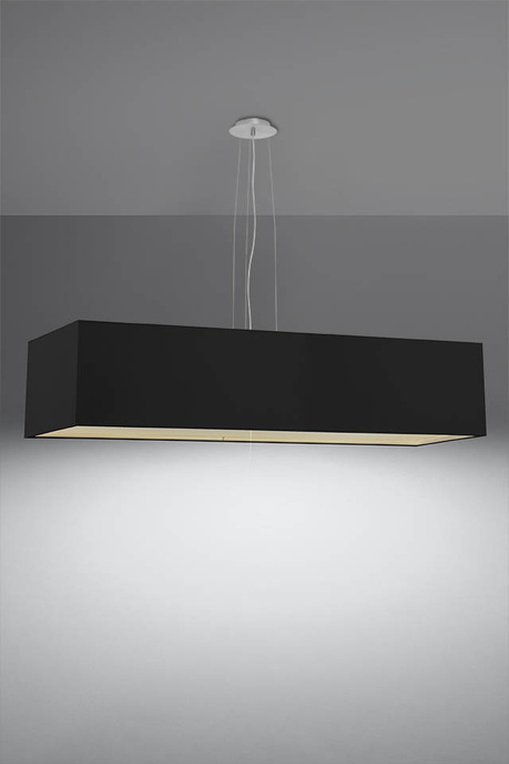 Lustre SANTA 120 noir + 5x ampoule LED E27 3000K Warm 7.5W 620lm