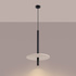 Lampe suspendue FELTRO 1 noir/beige