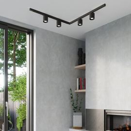 Plafonnier, 4 spots, système de rail triphasé, ORBIS