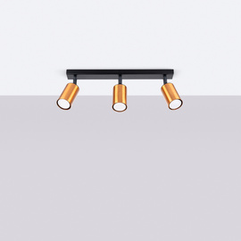 Plafonnier WINX 3 noir/cooper