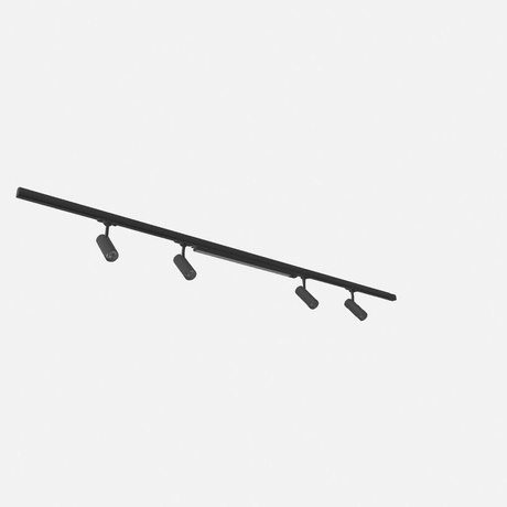 Plafonnier 5 points, système à 3 rails, TORN/LUCIE 56W LED 4000K