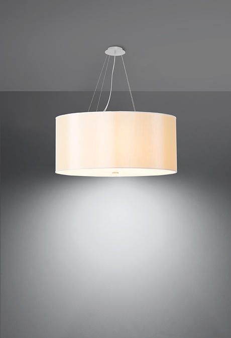 Lustre OTTO 70 blanc + 6x ampoule LED E27 3000K Warm 7.5W 620lm