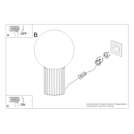 Lampe à poser HALO peach