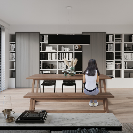 Lustre SANTA 120 noir + 5x ampoule LED E27 4000K Froid 7.5W 650lm