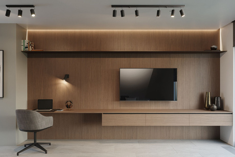 Applique RING noir avec interrupteur + 1x ampoule LED GU-10 4000K Cold 7W 630lm