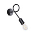 Applique SUPEŁ noire + 1X ampoule LED E27 3000K 7W 760lm