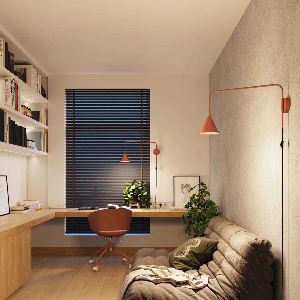 Applique NOX rouge ocre