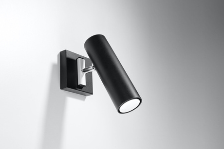 Applique DIREZIONE noire + 1x ampoule LED GU-10 4000K froide 7W 630lm