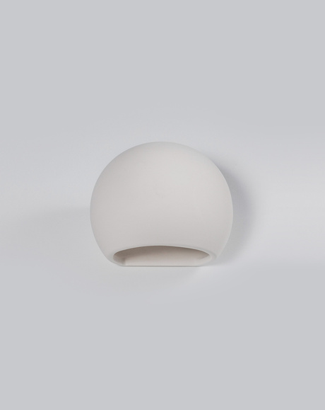 Applique en céramique GLOBE blanc + 1x ampoule LED E27 4000K Froid 7.5W 650lm