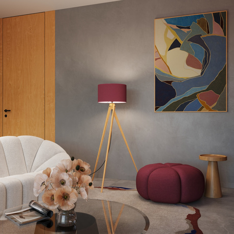 Lampadaire NATT bordeaux