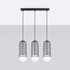 BRINA Lampe suspendue 3L noire + 3x ampoule LED G9 4000K Cold 4.5W 460lm