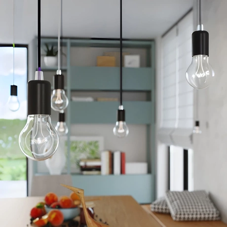 Lampe suspendue EDISON noir