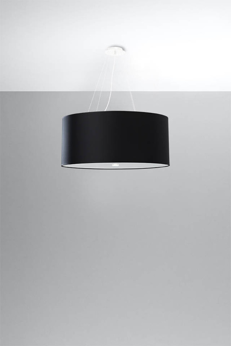 Lustre OTTO 60 noir + 5x ampoule LED E27 3000K Warm 7.5W 620lm