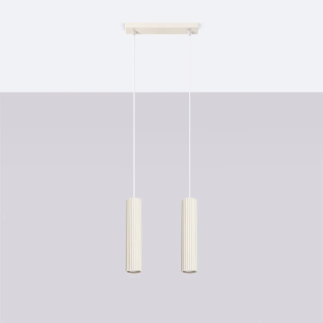 Lampe suspendue KARBON 2 beige
