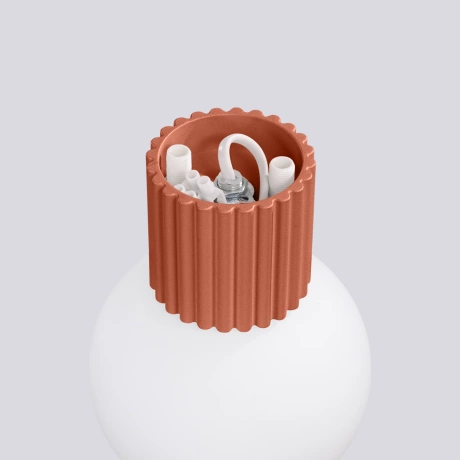 Applique HALO rouge ochra IP44