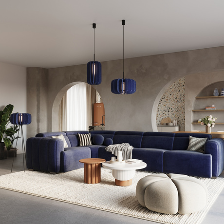 Lampe suspendue MULA 45 navy