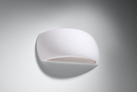 PONTIUS applique murale en céramique blanche + 1x ampoule LED G9 3000K Warm 4.5W 510lm