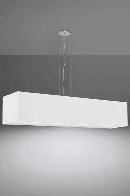 Lustre SANTA 120 blanc + 5x ampoule LED E27 3000K Warm 7.5W 620lm