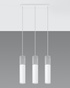 Lampe suspendue BORGIO 3 blanc + 3x ampoule LED GU-10 3000K Warm 7W 620lm