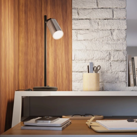 Plafonnier WINX 6L noir/chrome