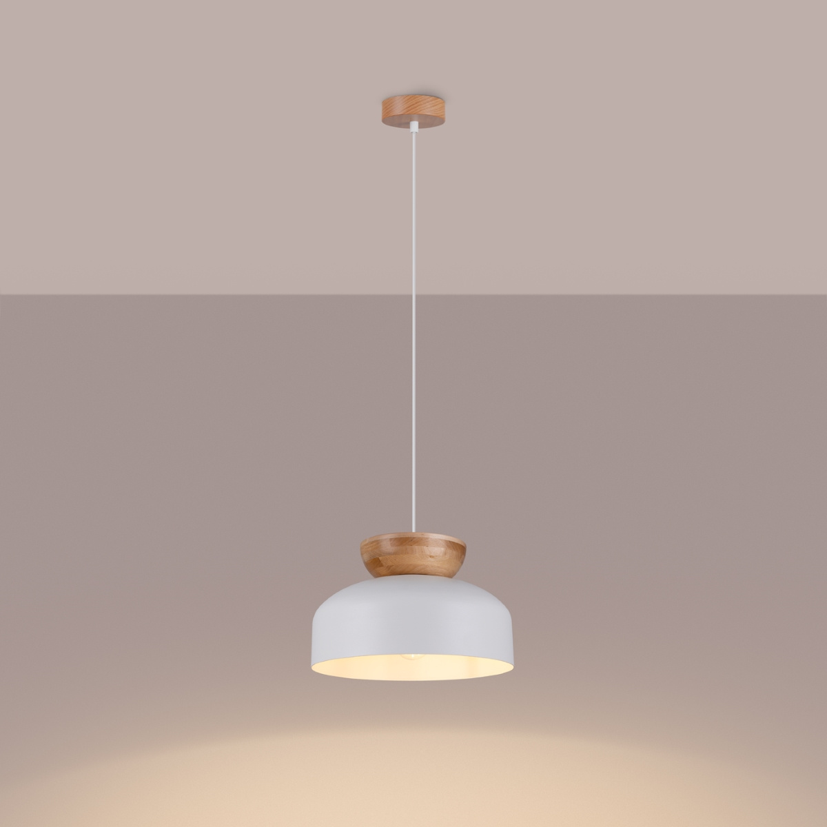 Lampe suspendue MARION blanc