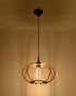 MANDELINO lampe suspendue bois naturel + 1x ampoule LED E27 4000K Cold 7,5W 650lm