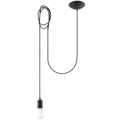 Lampe suspendue EDISON 1 noir