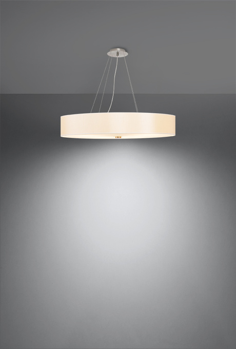 Lustre SKALA 70 blanc + 6x ampoule LED E27 3000K Warm 7.5W 620lm