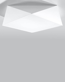 Plafond HEXA 45 BLANC + 3x ampoule LED E27 3000K Warm 7.5W 620lm