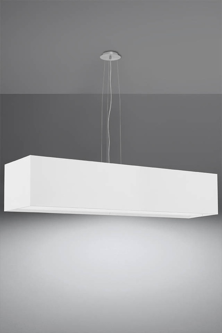 Lustre SANTA 120 blanc + 5x ampoule LED E27 4000K Froid 7.5W 650lm