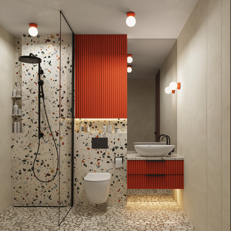 Plafonnier ZORI peach IP44