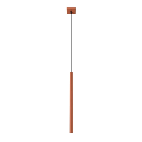 Lampe suspendue PASTELO 1 rouge ocre