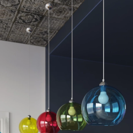 Lampe pendante BALL blanc