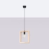 Lampe suspendue ARIES bois naturel