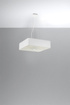Lustre LOKKO 55 blanc + 5x ampoule LED E27 4000K Froid 7.5W 650lm