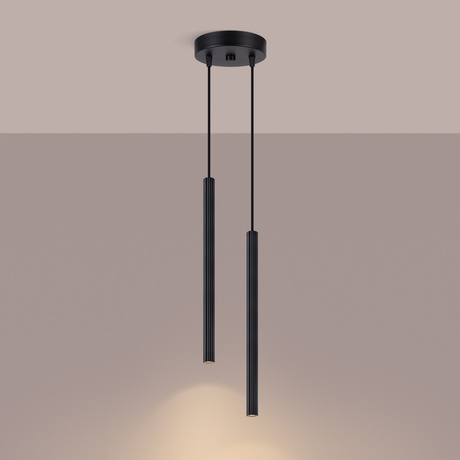 Lampe suspendue ARCHE 2P noir