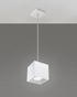 Lampe suspendue QUAD 1 blanche + 1x ampoule LED GU-10 3000K Warm 7W 620lm
