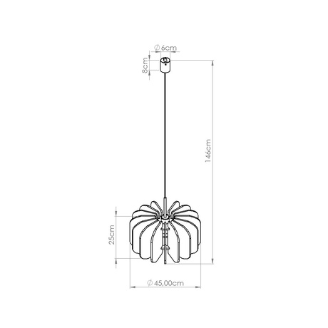 Lampe suspendue MULA 45 beige