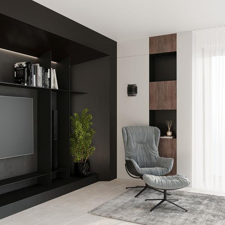 Applique HESTIA noire + 1x ampoule LED G9 3000K Warm 4.5W 510lm