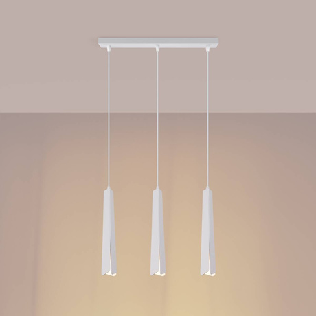 PRYSM Lampe suspendue 3L blanche + 3x ampoule LED G9 3000K Warm 4.5W 450lm