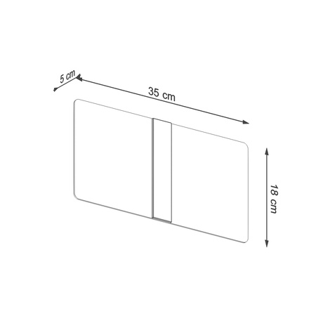 Applique AZALIA + 2x ampoule LED G9 4000K Cold 4.5W 530lm