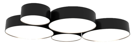 Plafond ARENA 25 GREY + 1x ampoule LED E27 4000K Cold 7.5W 650lm