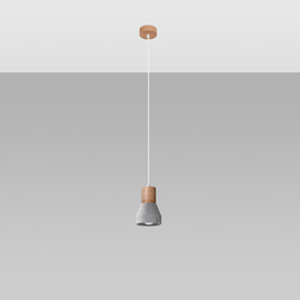 Lampe suspendue QUBIC gris