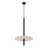 Lampe suspendue FELTRO 1 noir/beige