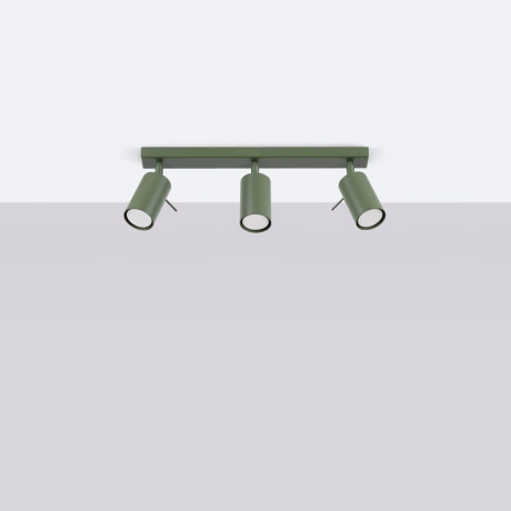 Plafonnier RING 3L vert olive