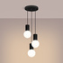 Lampe suspendue HALO 3P noir