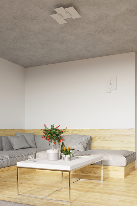 Plafond FABIANO + 3x ampoule LED E27 3000K Warm 7.5W 620lm