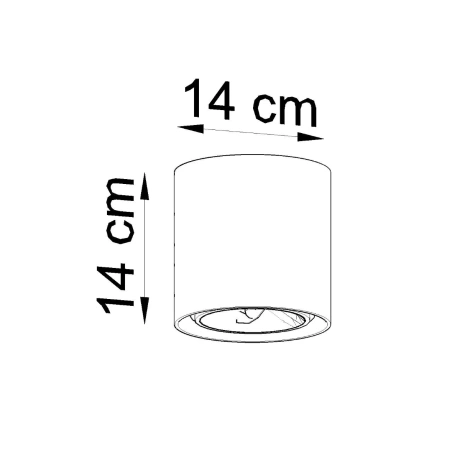 Plafonnier CULLO béton