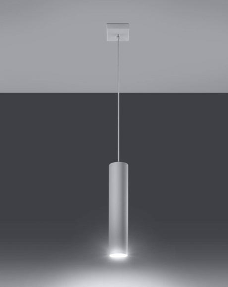LAGOS 1 lampe suspendue blanche + 1x GU-10 3000K chaude ampoule LED 7W 620lm