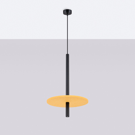 Lampe suspendue FELTRO 1 noir/jaune